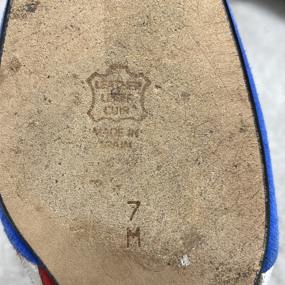 Vintage RARE Zalo women’s leather American flag pumps - Picture 7 of 8